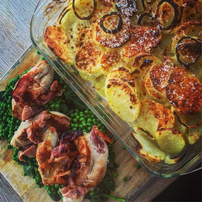 Potato Gratin with Chicken