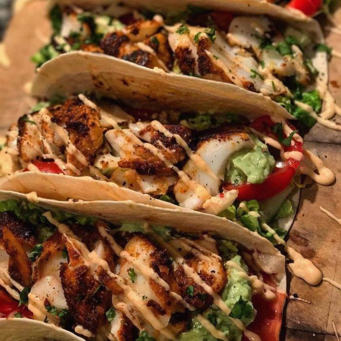 Cajun spiced fish tacos