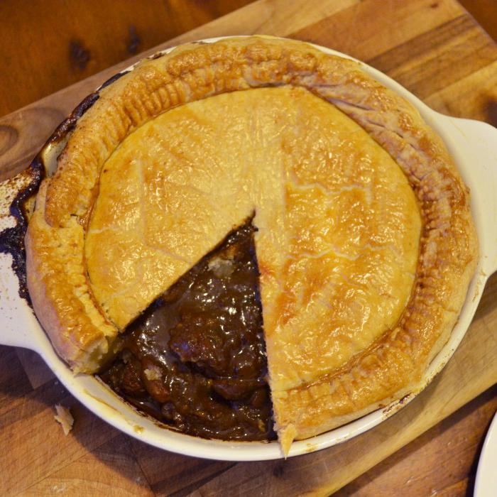 Beef and Oyster pie