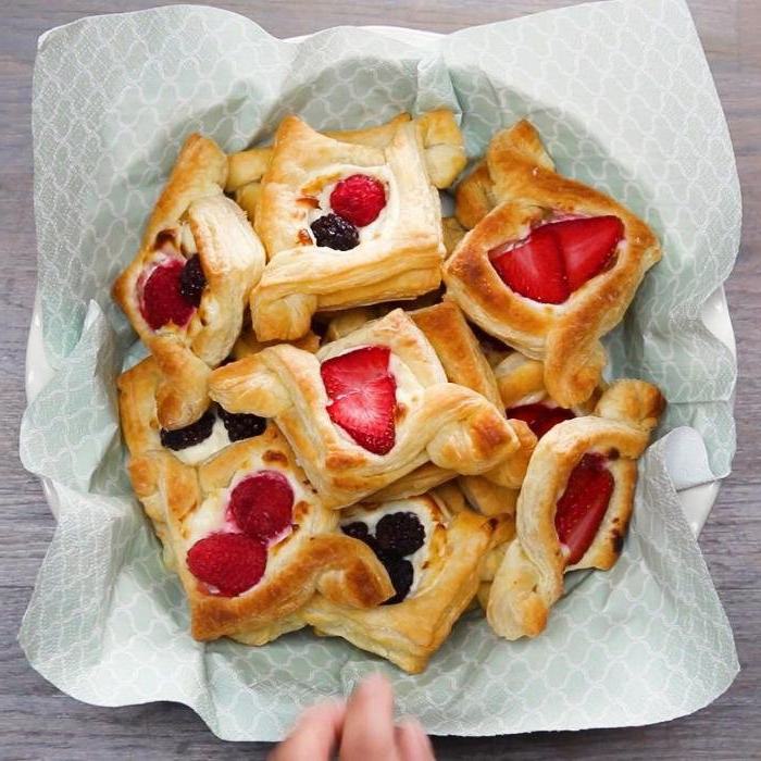 Fruit and Cream Cheese Breakfast Pastries
