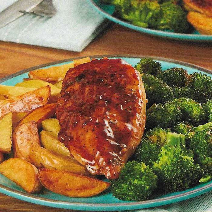 Honey Balsamic Chicken with Crispy Broccoli & Potatoes
