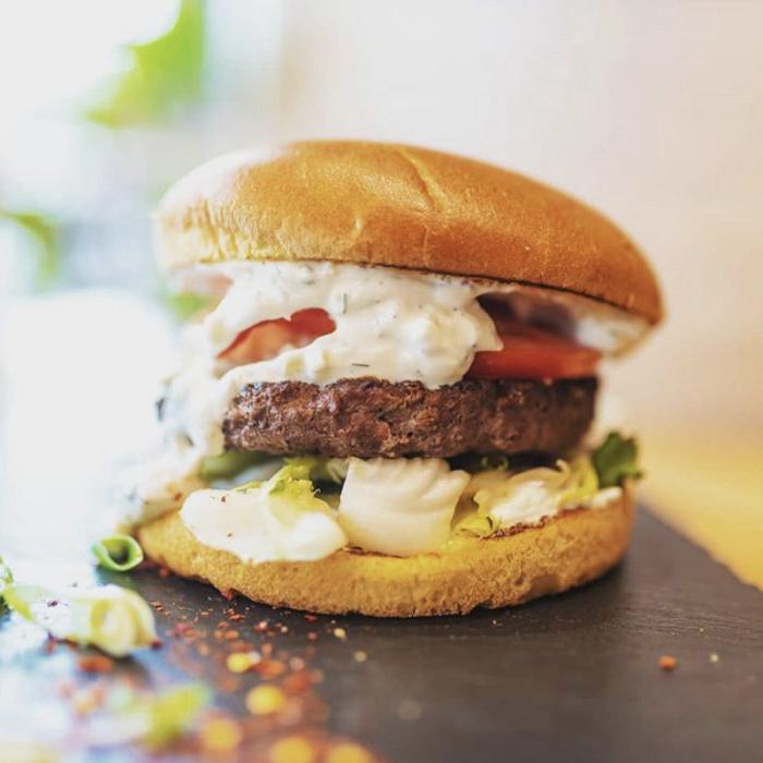 Lamb Tzatziki Burgers