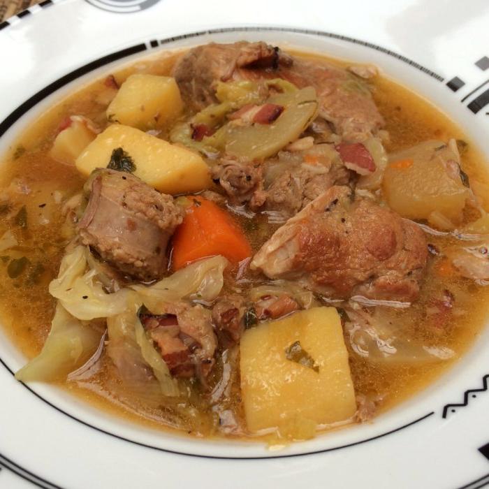 Coddled pork with cider